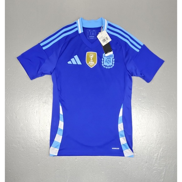 Adidas Argentina Authentic Soccer Jersey Mens XS Blue 2024 Away IP8384 NWT
